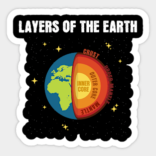 Layers of the Earth Sticker